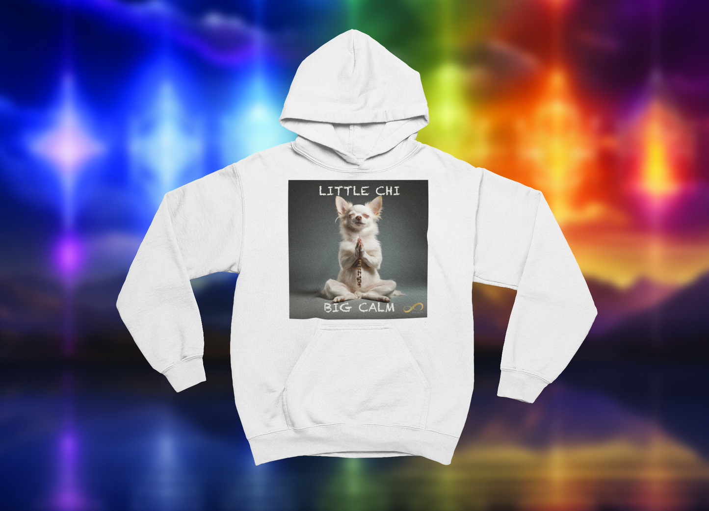 Meditating Zen Chihuahua with Mantra Hoodie