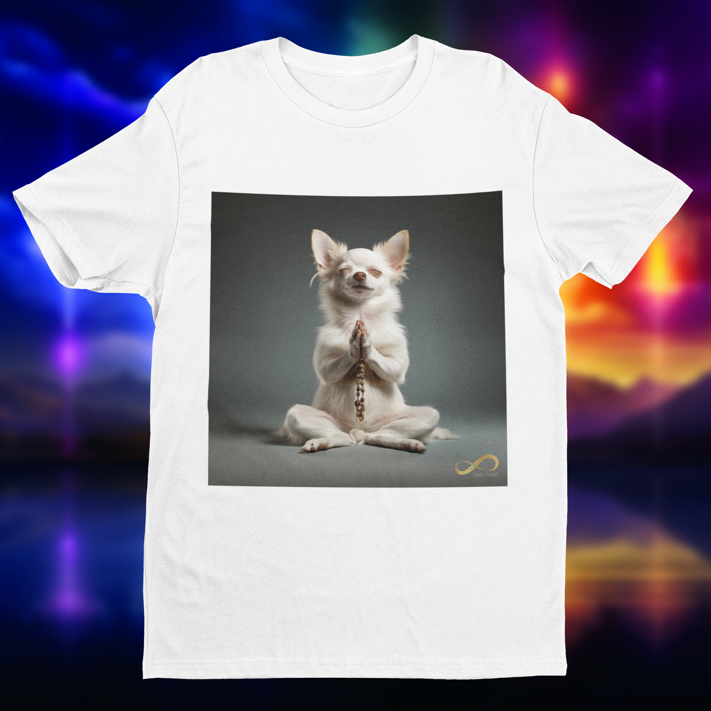 Meditating Zen Chihuahua Men's Shirt