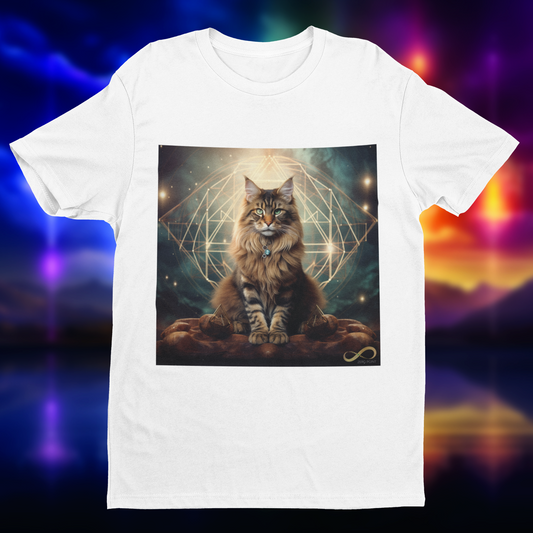 Meditating Zen Divine Feline Men's Shirt