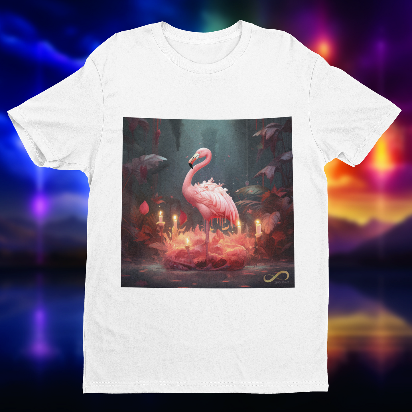 Meditating Zen Flamingo Men's Shirt