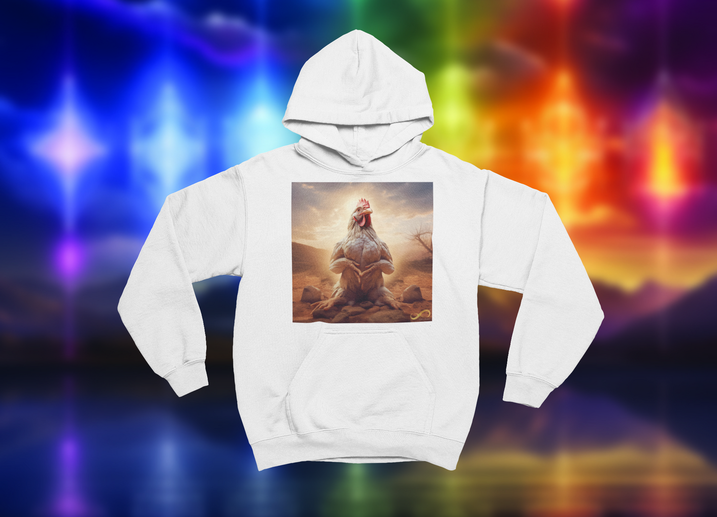 Meditating Zen Hen Hoodie