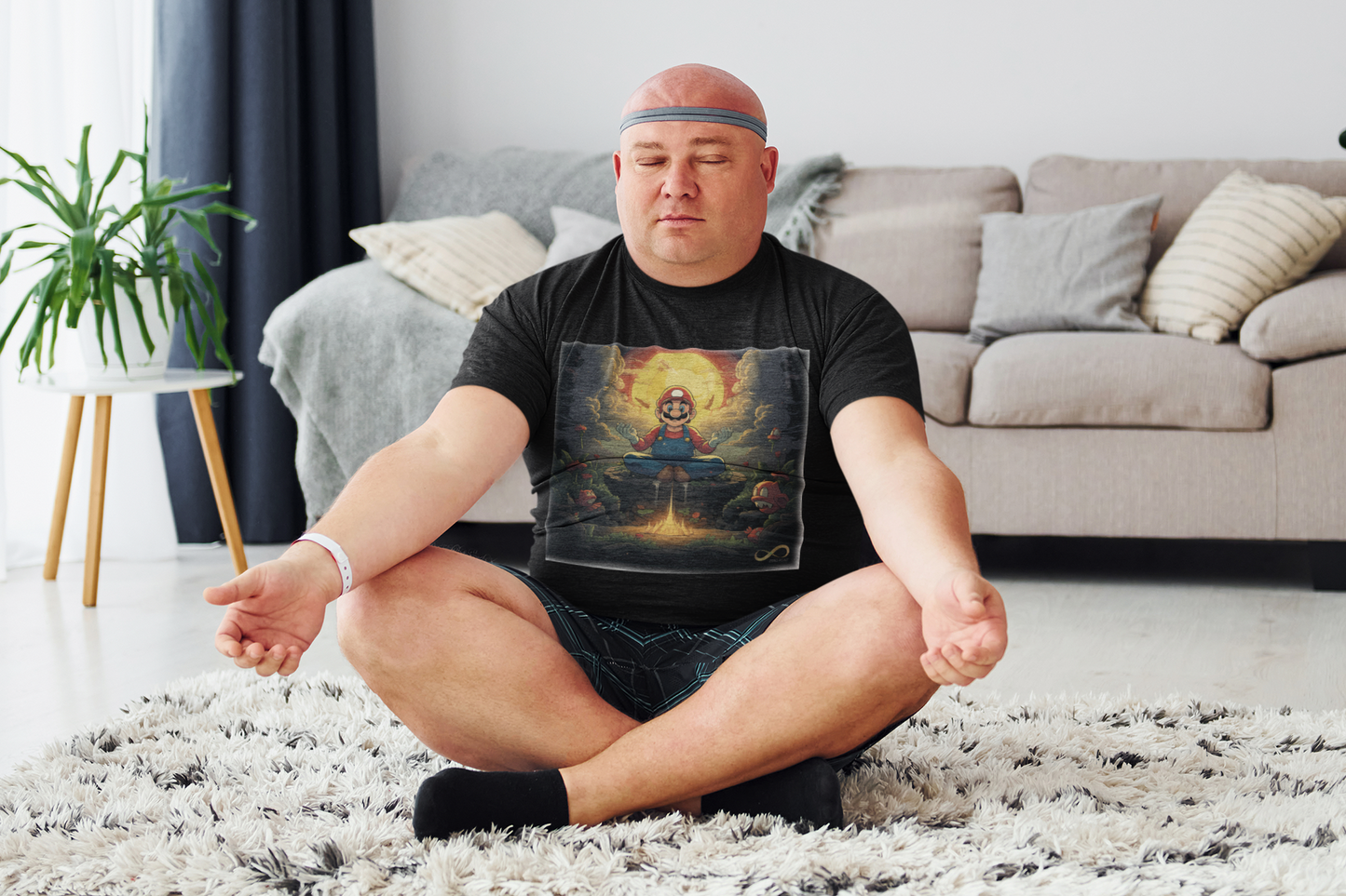 Meditating Zen Gamer Men's shirt