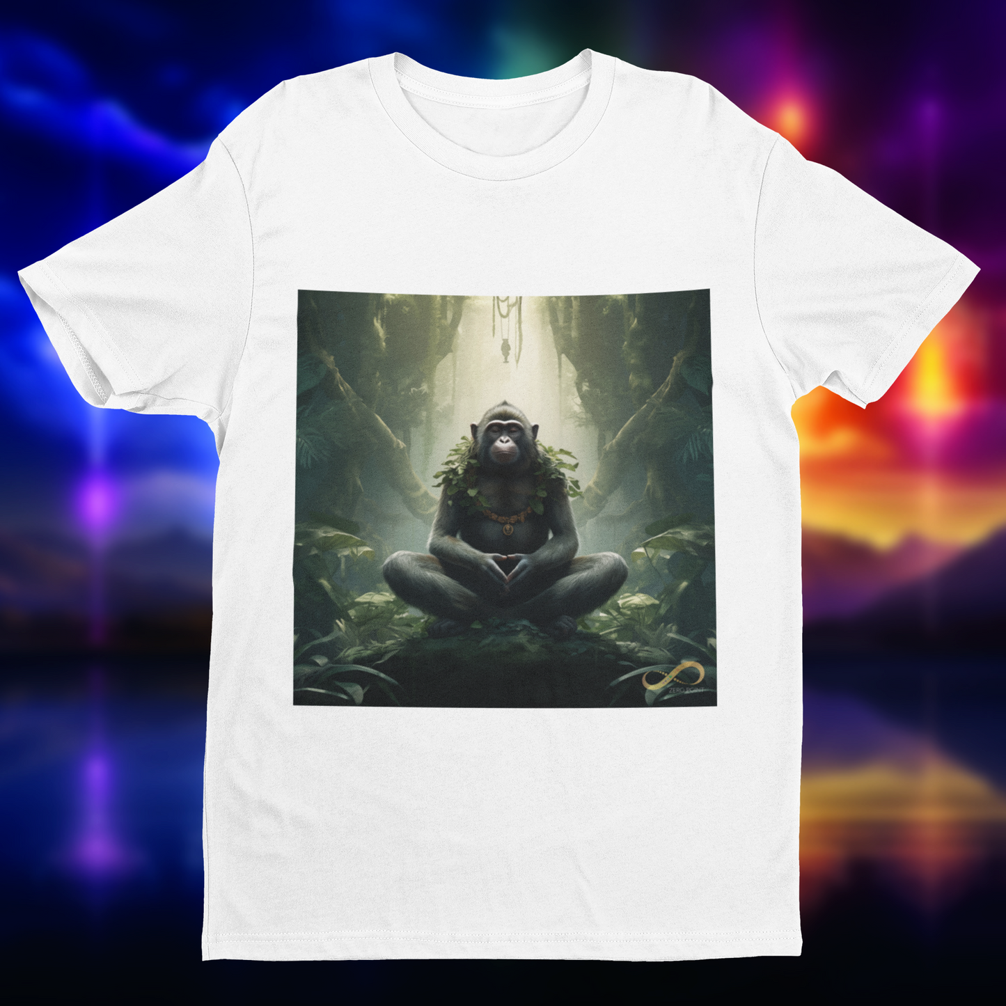 Meditating Zen Monkey Mind Men's Shirt