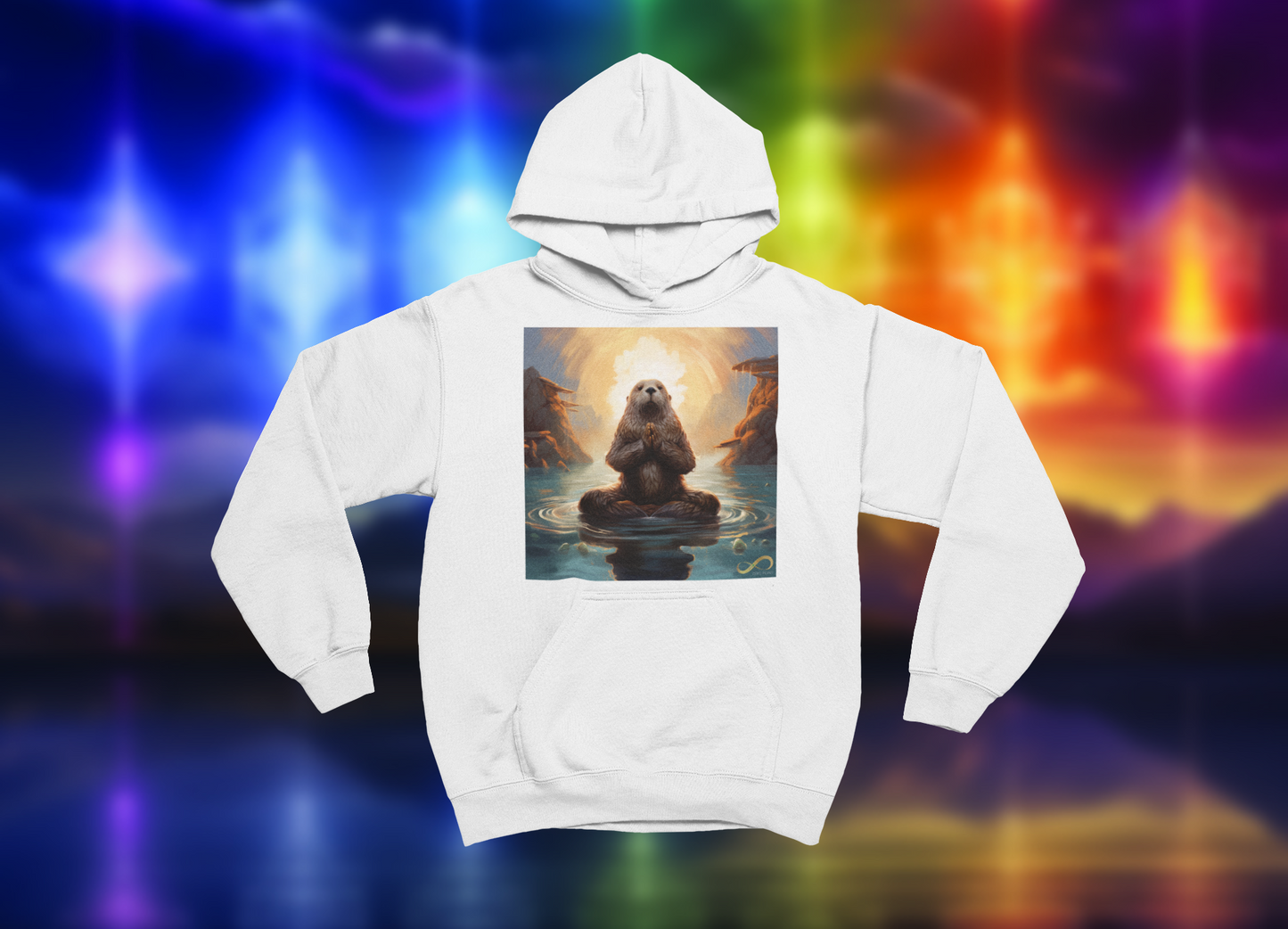 Meditating Zen Otter Hoodie