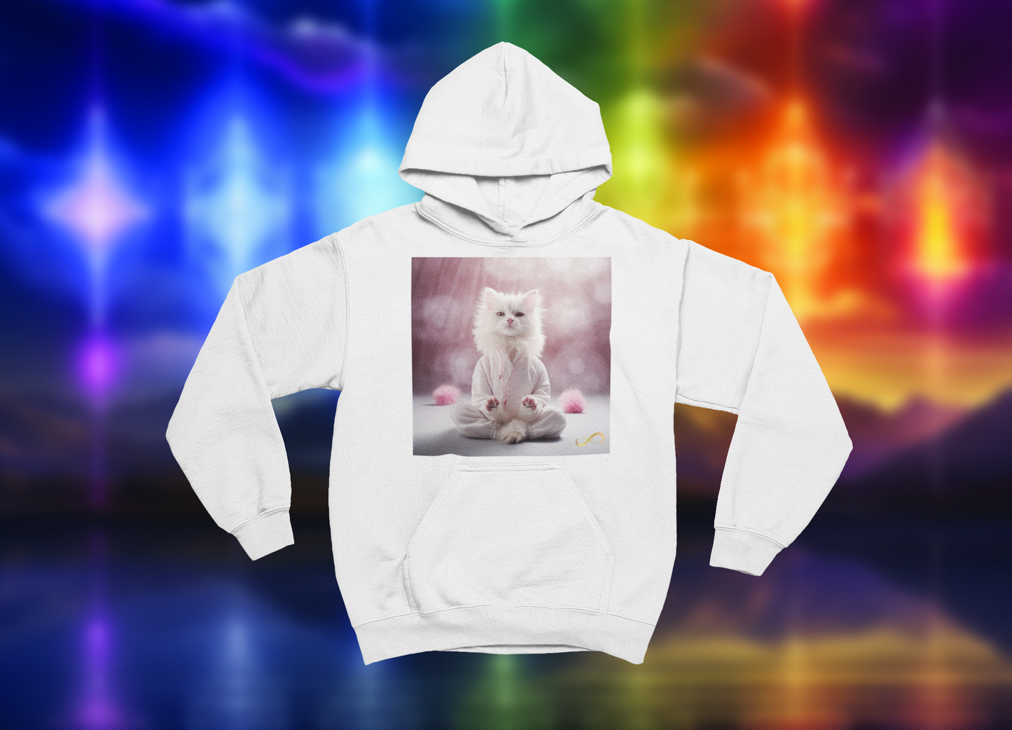 Meditating Zen Cat Hoodie