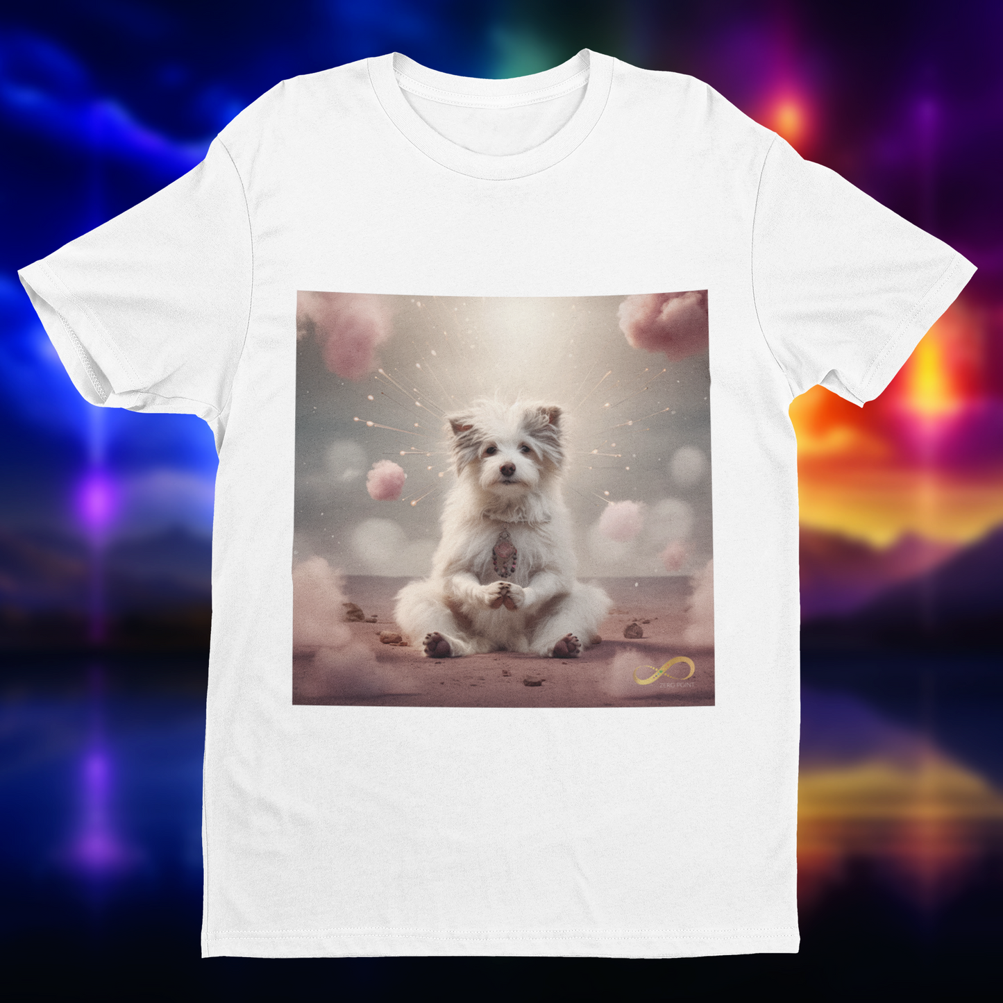 Meditating Zen Dog Men's Shirt