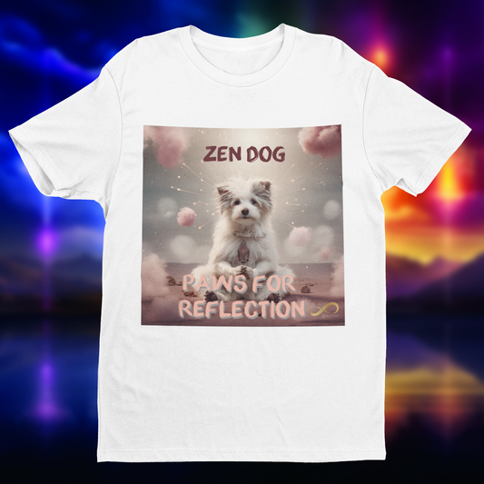 Meditating Zen Dog with Mantra Women's Shirt