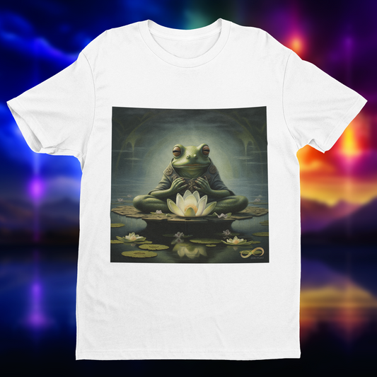 Meditating Zen Frog Men's Shirt