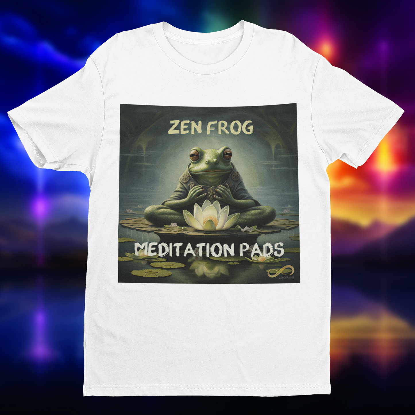 Meditating Zen Frog with Mantra Women's Shirt