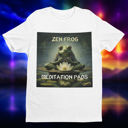 Meditating Zen Frog with Mantra Women's Shirt