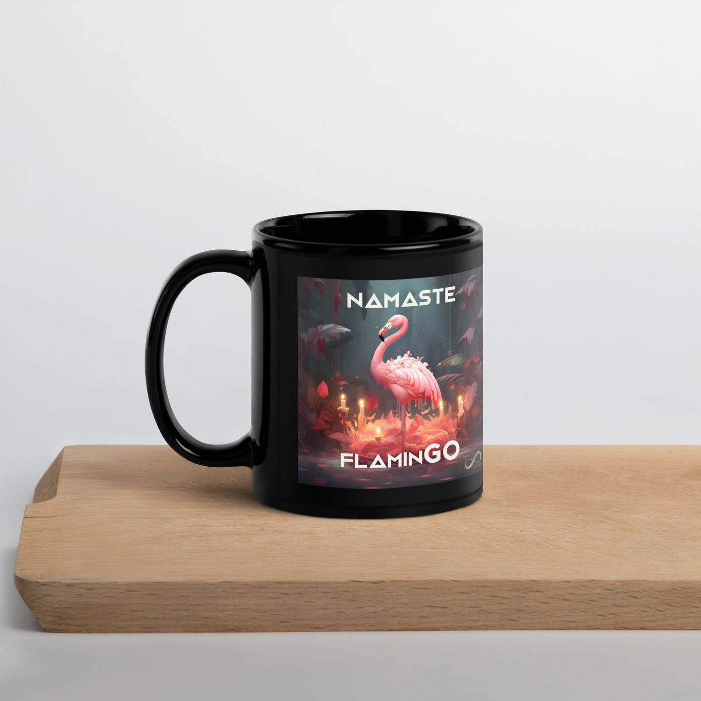 Meditating Namaste Flamingo Mug