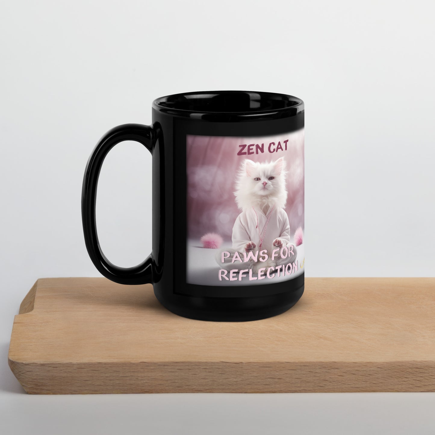 Meditating Cat Mug