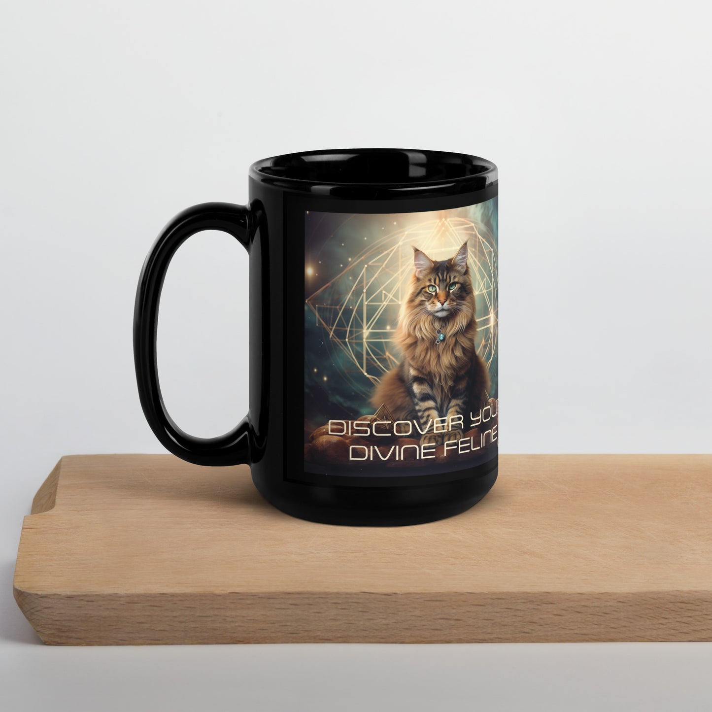 Meditating Divine Feline Mug