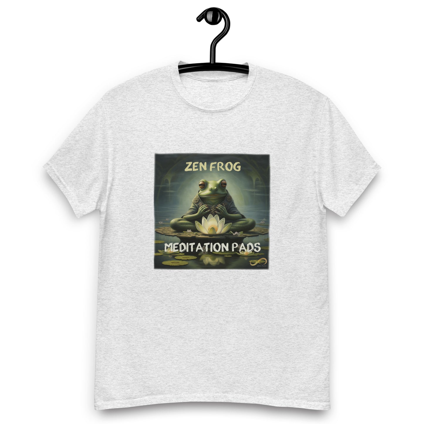 Meditating Zen Frog with Mantra Men's Shirt