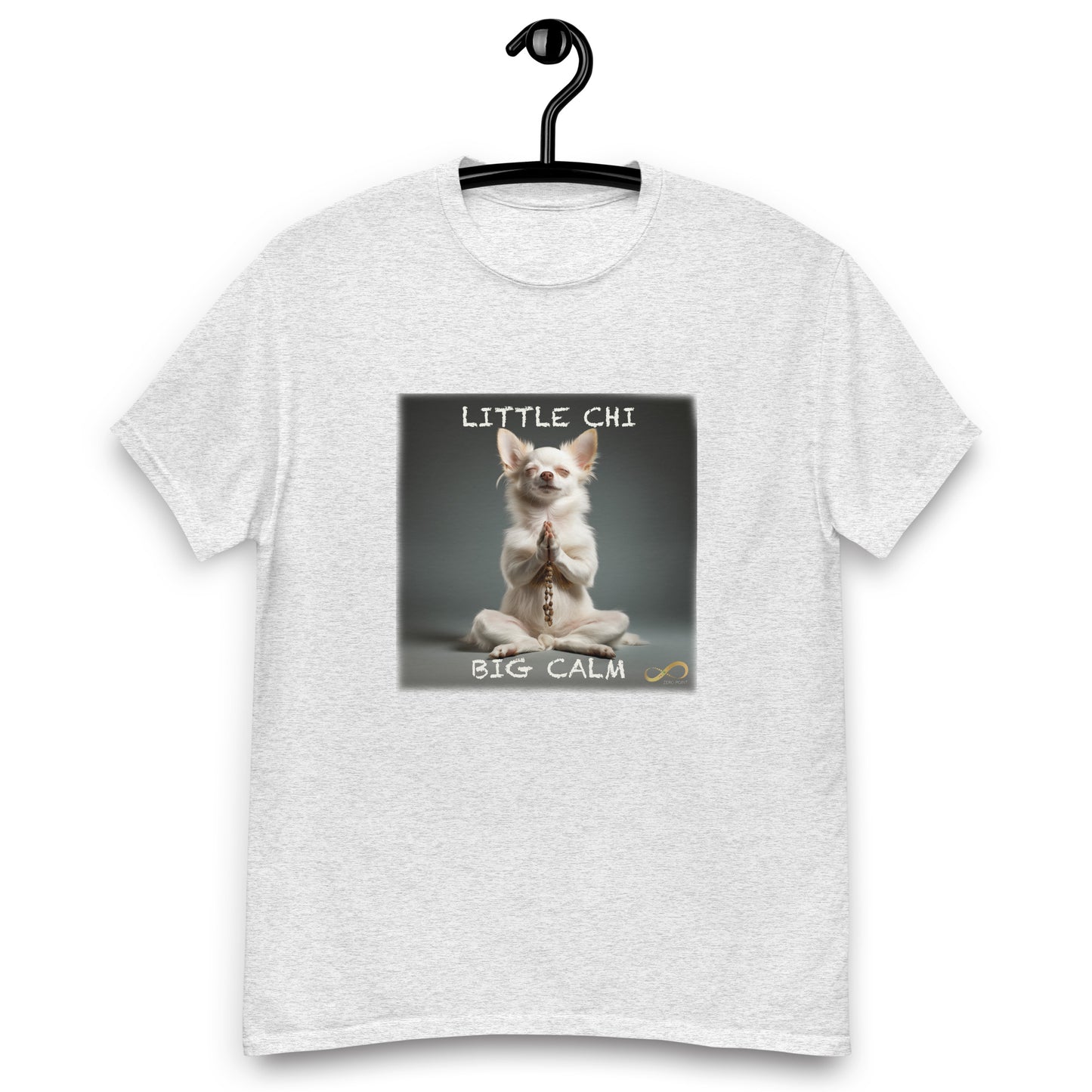 Meditating Zen Chihuahua with Mantra Men's Shirt