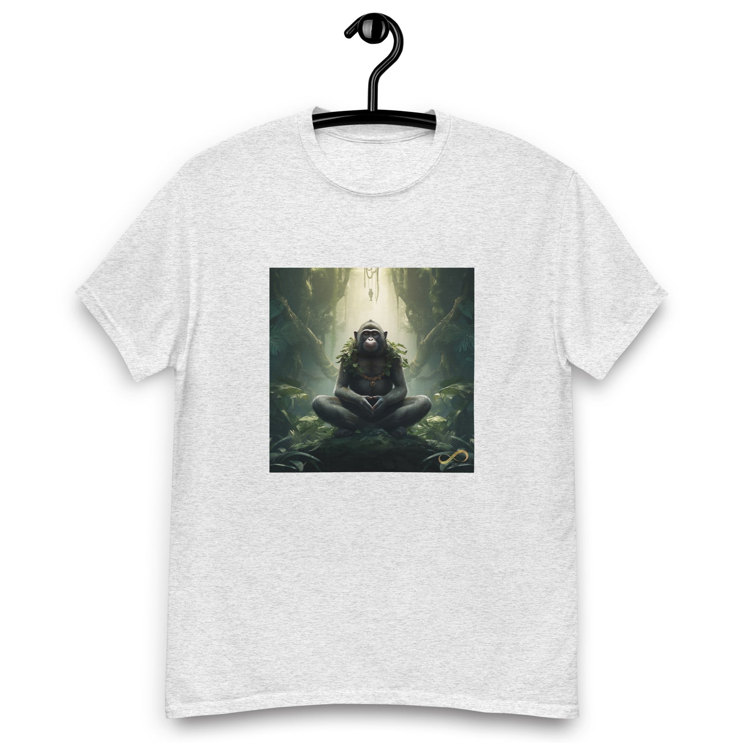 Meditating Zen Monkey Mind Men's Shirt