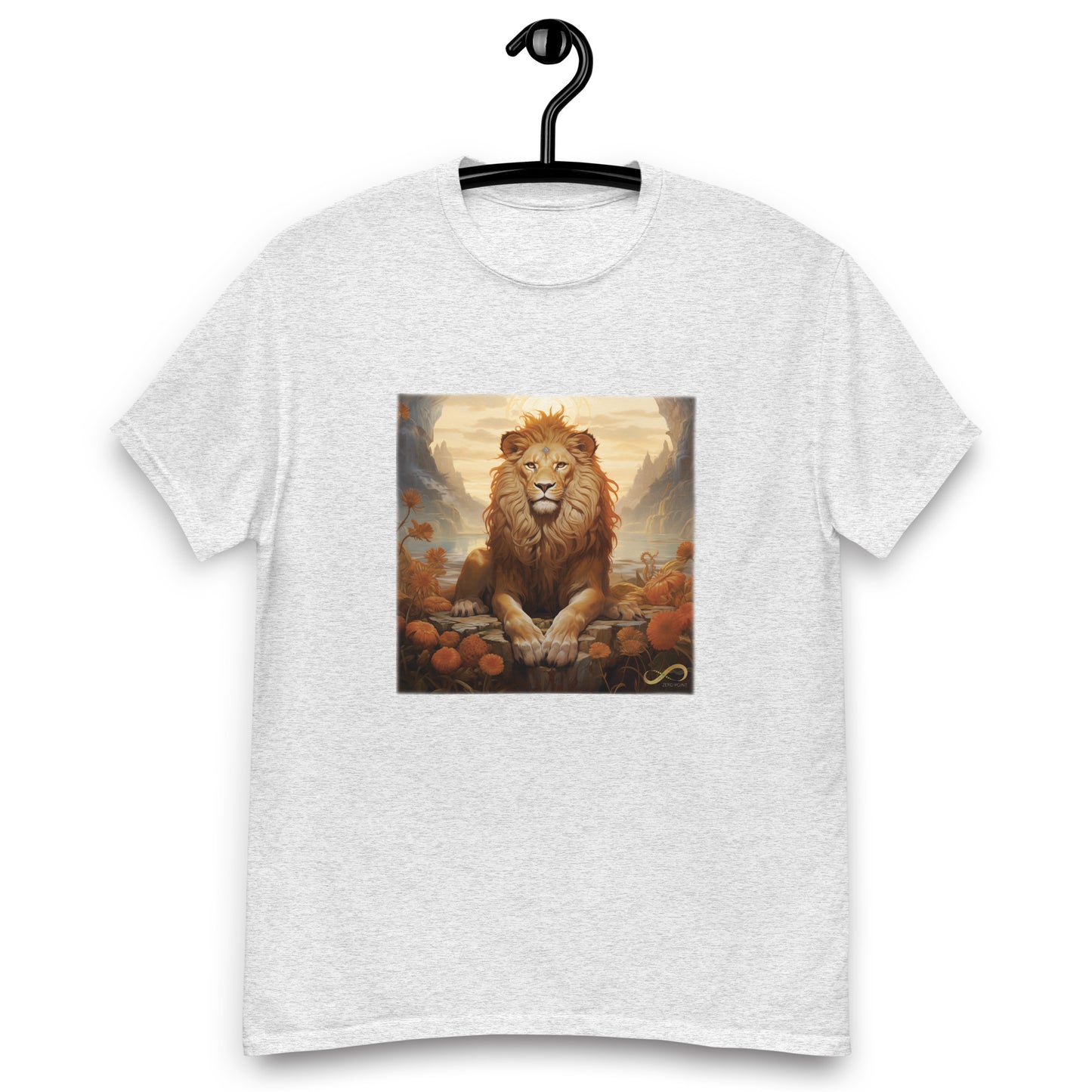 Meditating Zen Lion Men's Shirt