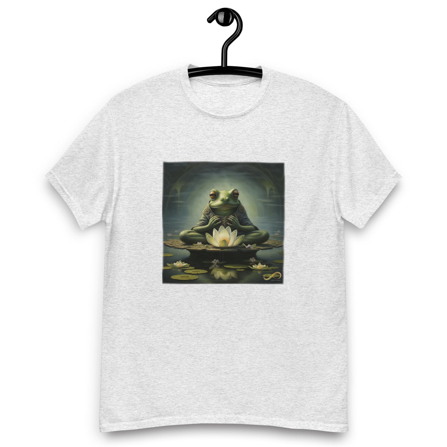 Meditating Zen Frog Men's Shirt