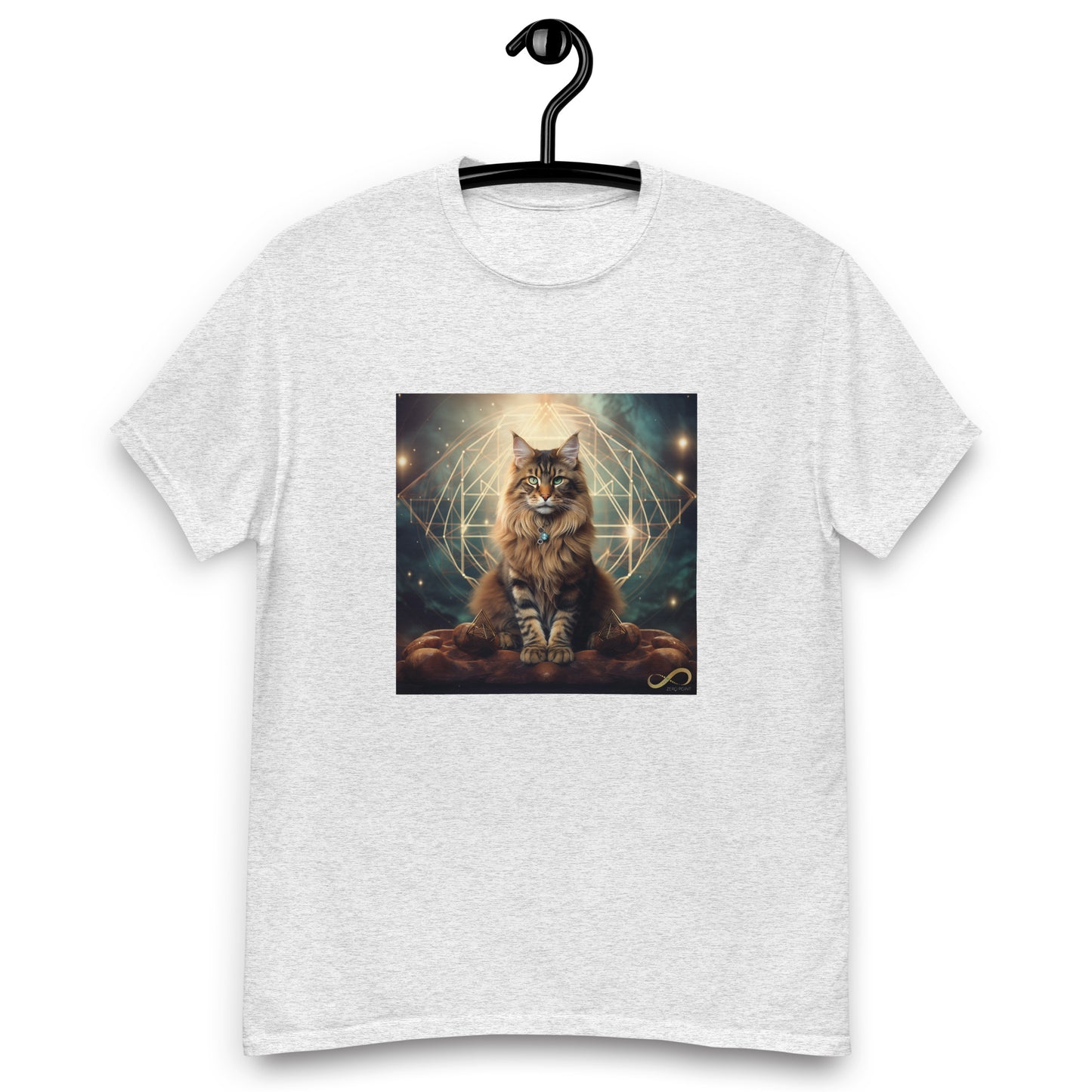 Meditating Zen Divine Feline Men's Shirt