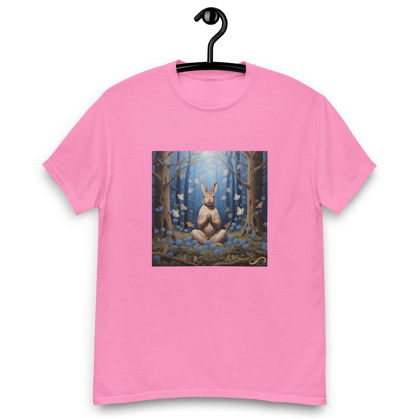 Meditating Zen Rabbit Men's Shirt