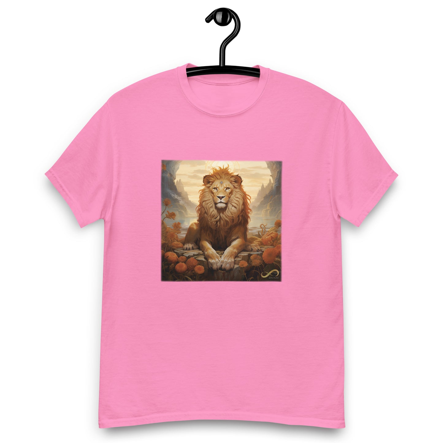 Meditating Zen Lion Men's Shirt