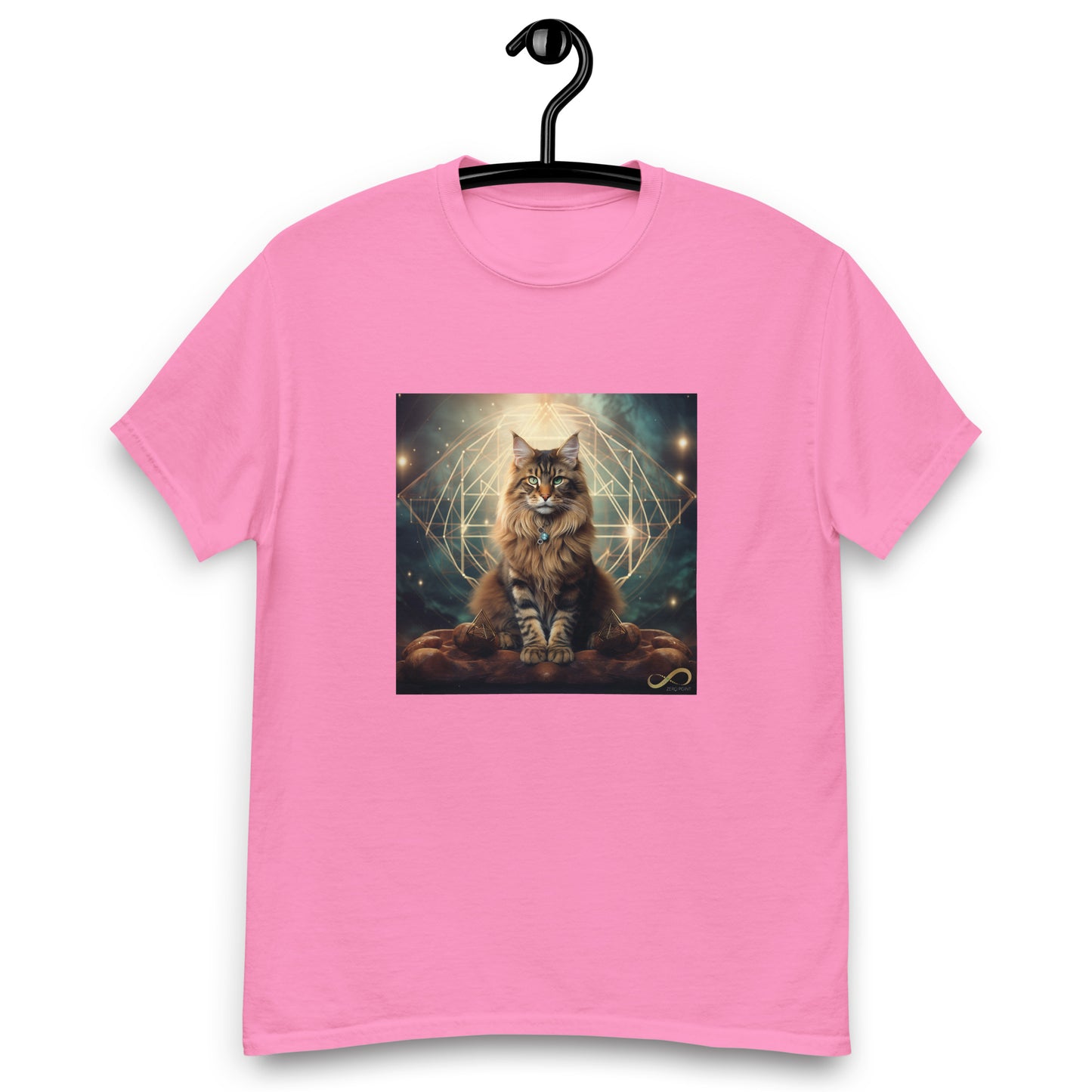 Meditating Zen Divine Feline Men's Shirt