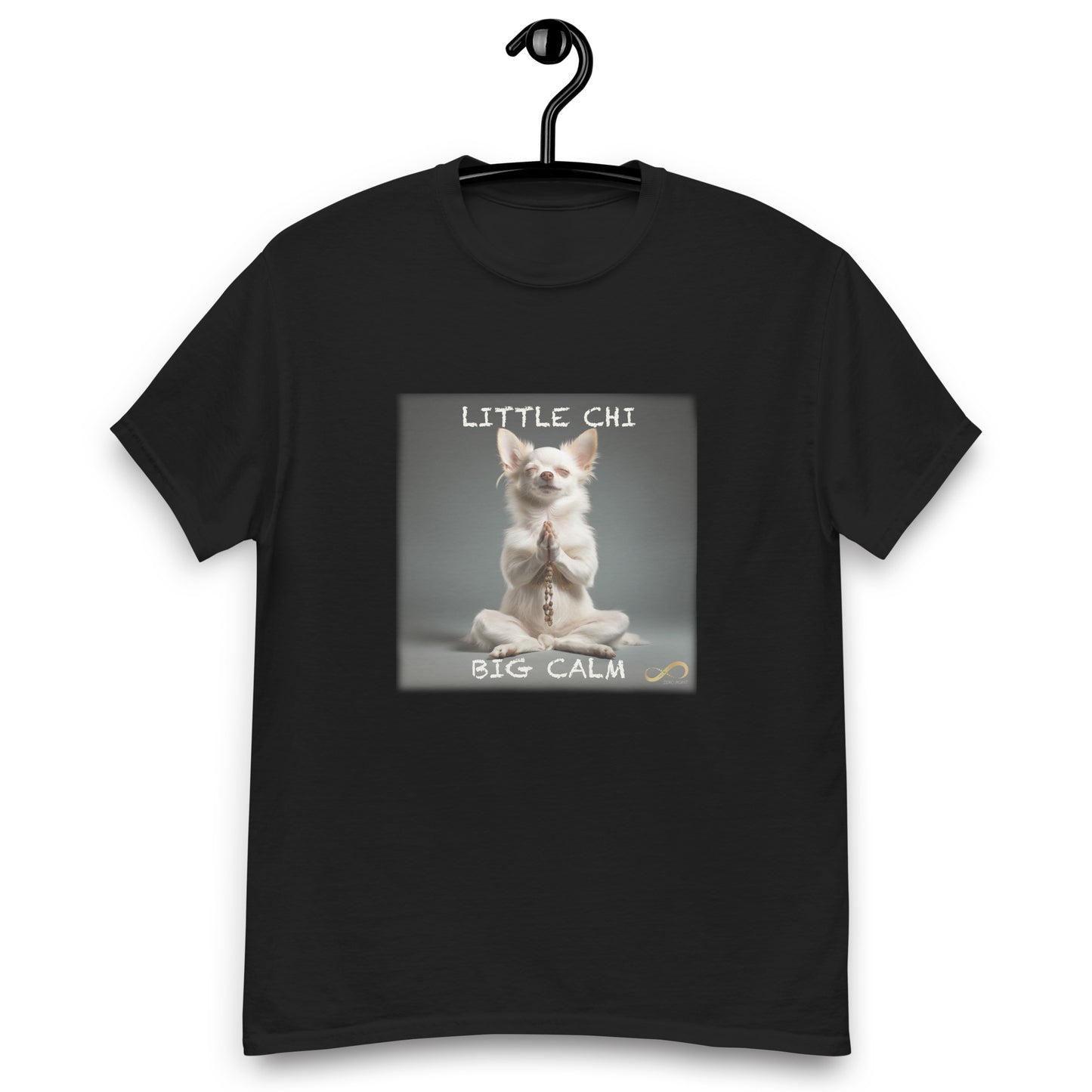 Meditating Zen Chihuahua with Mantra Men's Shirt