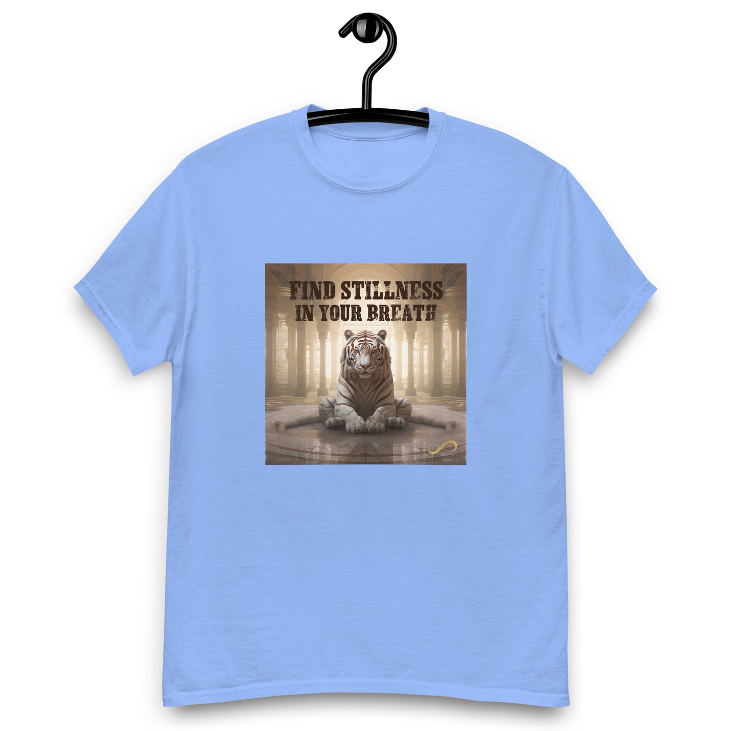 Meditating Zen Tiger with Mantra Men's Shirt