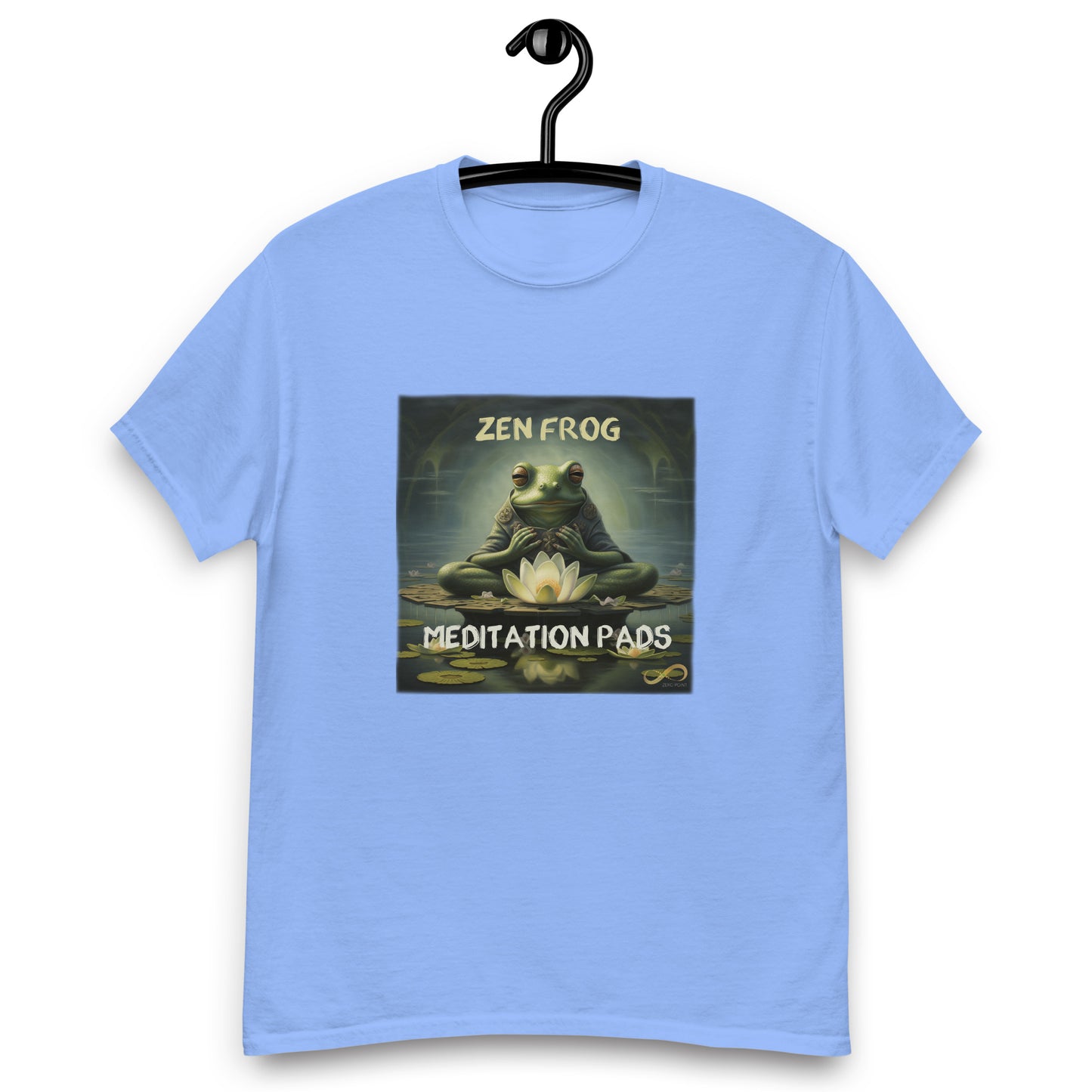 Meditating Zen Frog with Mantra Men's Shirt