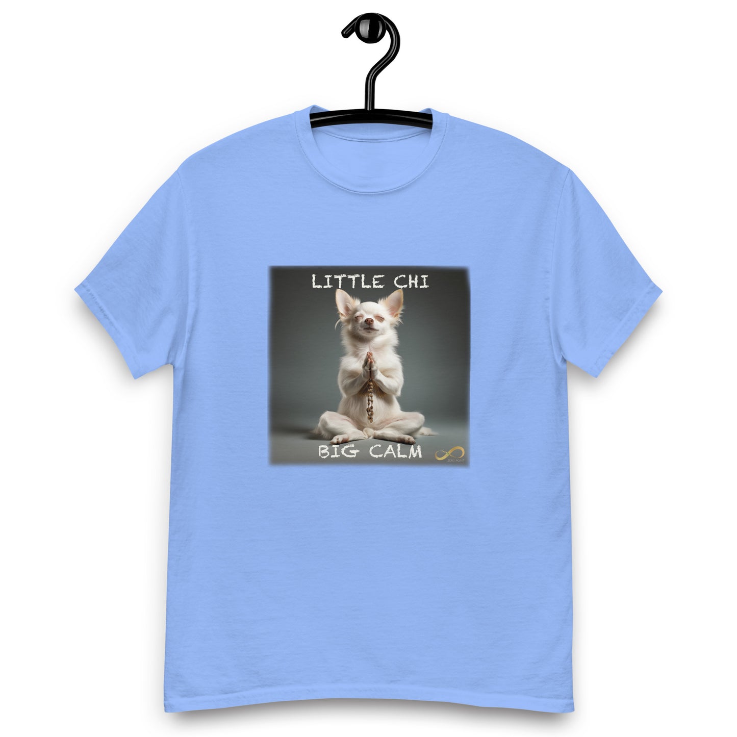 Meditating Zen Chihuahua with Mantra Men's Shirt