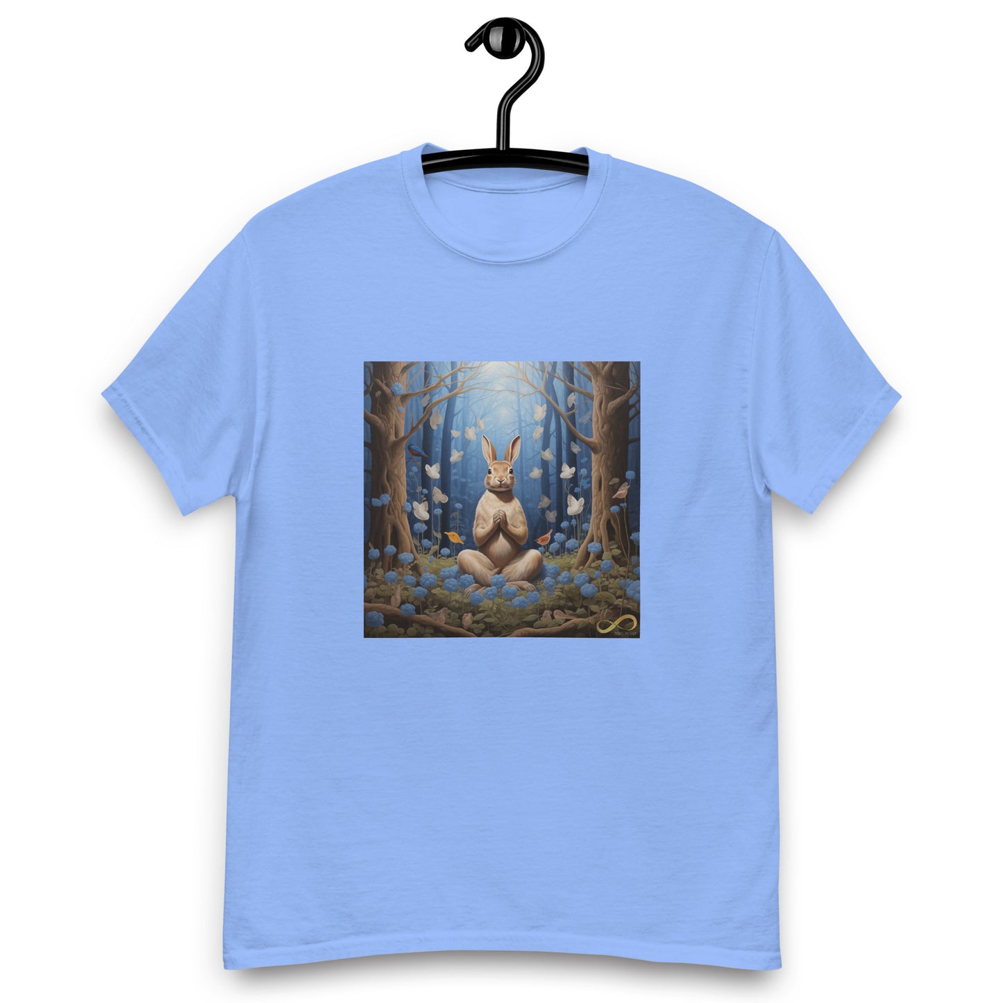 Meditating Zen Rabbit Men's Shirt