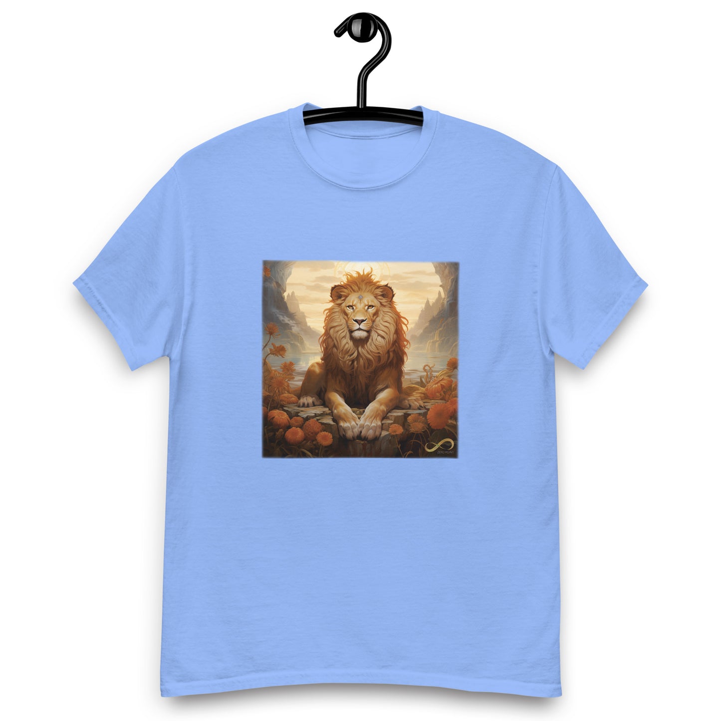 Meditating Zen Lion Men's Shirt