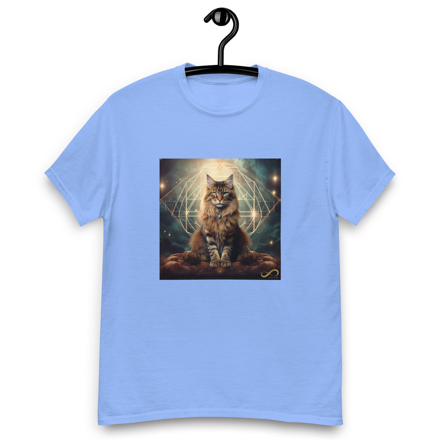 Meditating Zen Divine Feline Men's Shirt