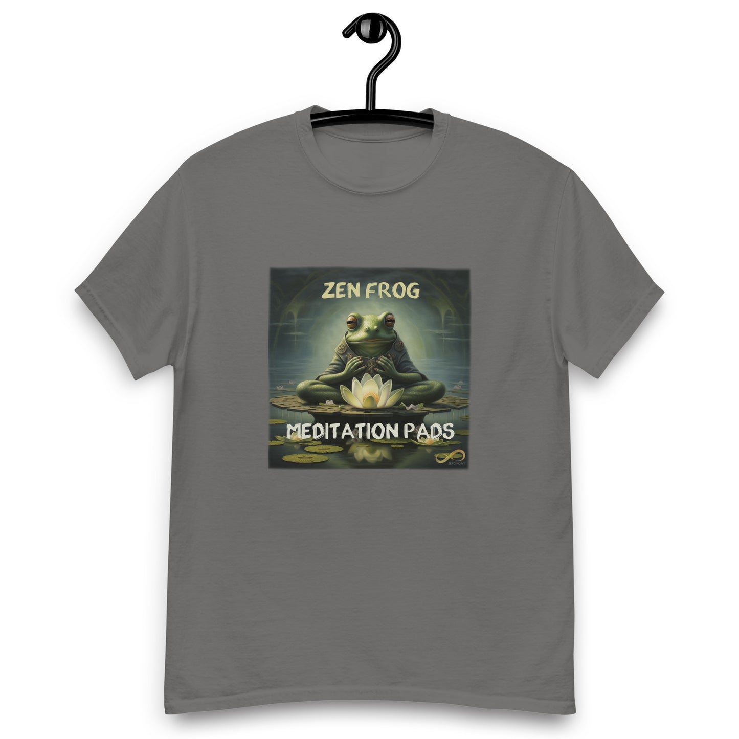 Meditating Zen Frog with Mantra Men's Shirt