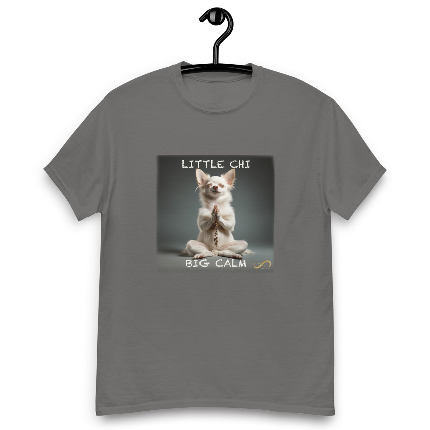 Meditating Zen Chihuahua with Mantra Men's Shirt