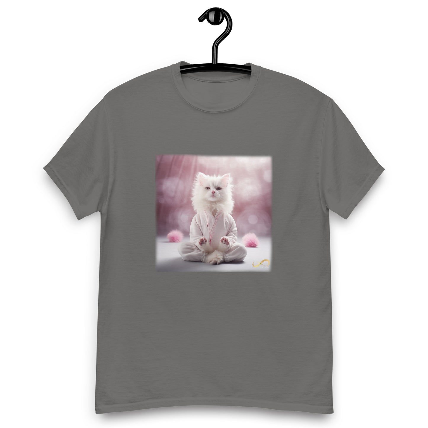 Meditating Zen Cat Men's Shirt