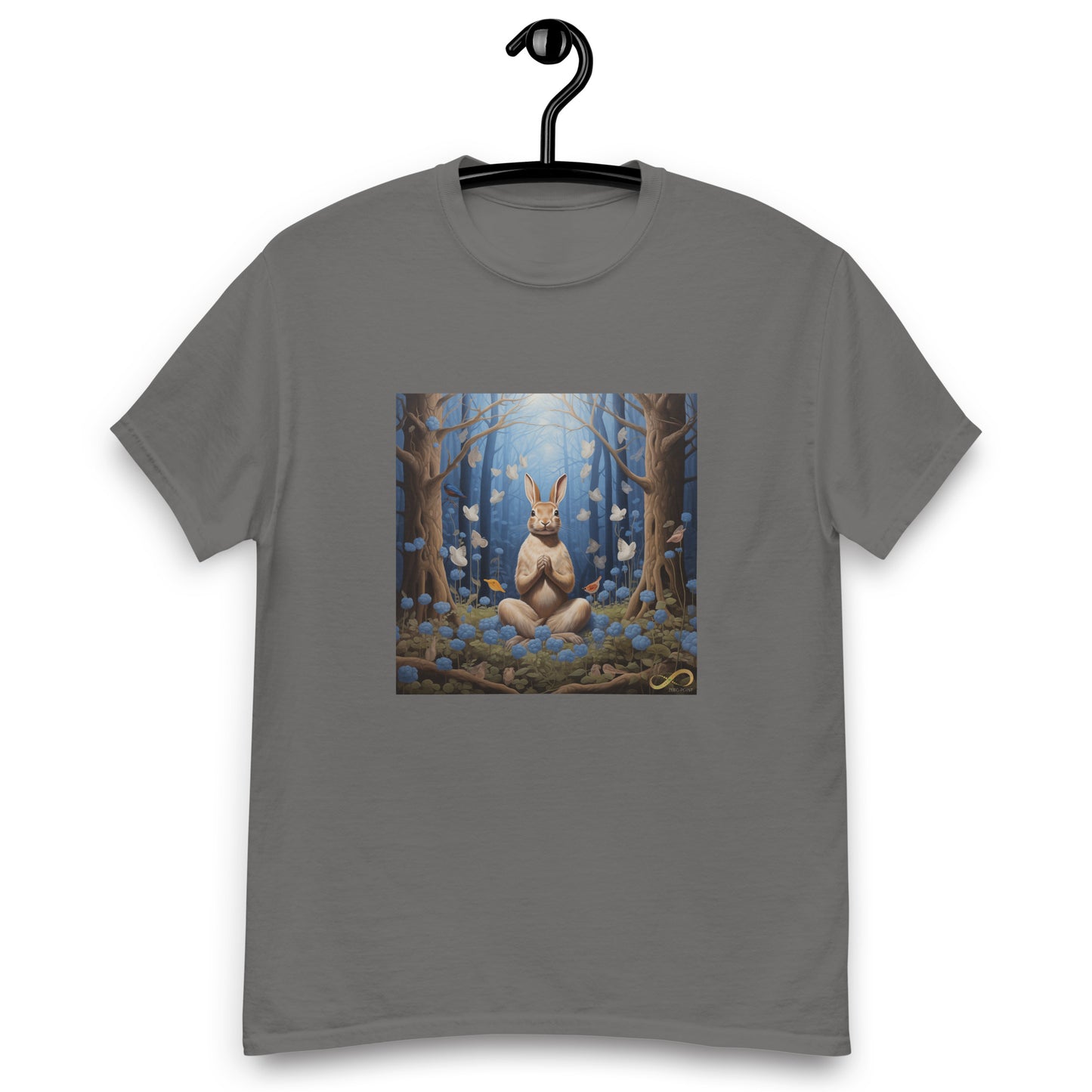 Meditating Zen Rabbit Men's Shirt