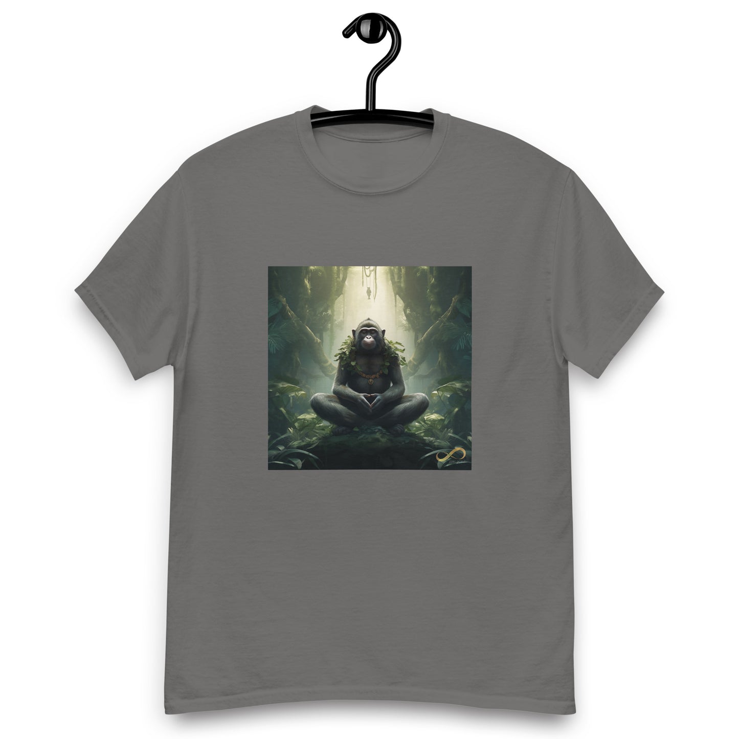 Meditating Zen Monkey Mind Men's Shirt