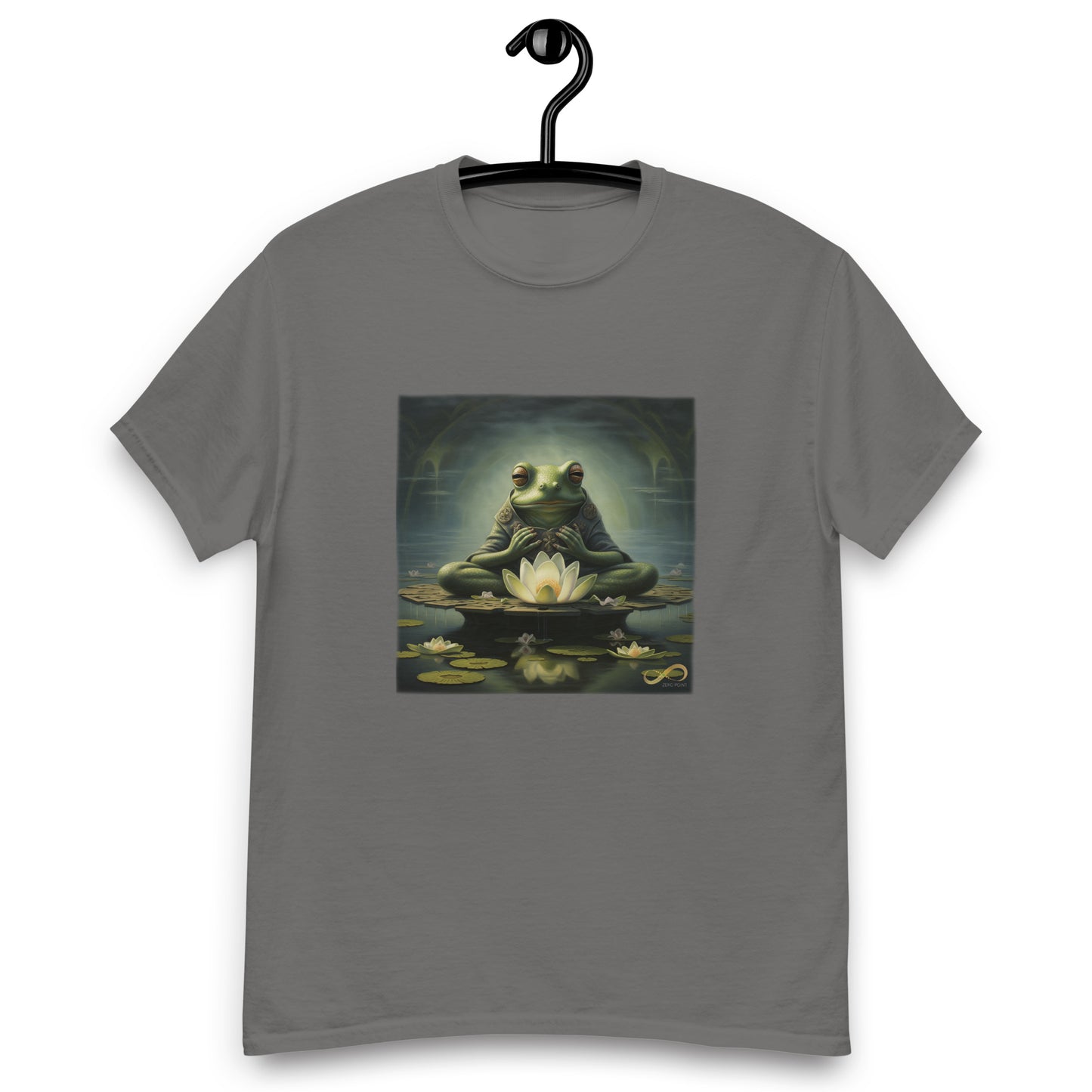 Meditating Zen Frog Men's Shirt