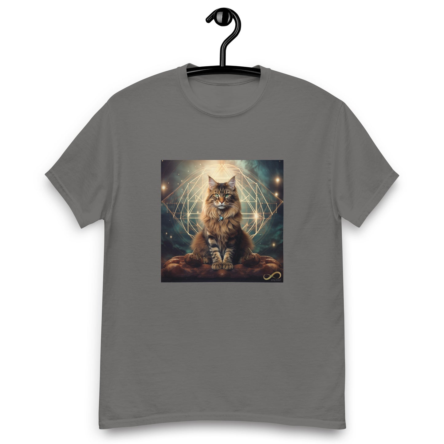 Meditating Zen Divine Feline Men's Shirt