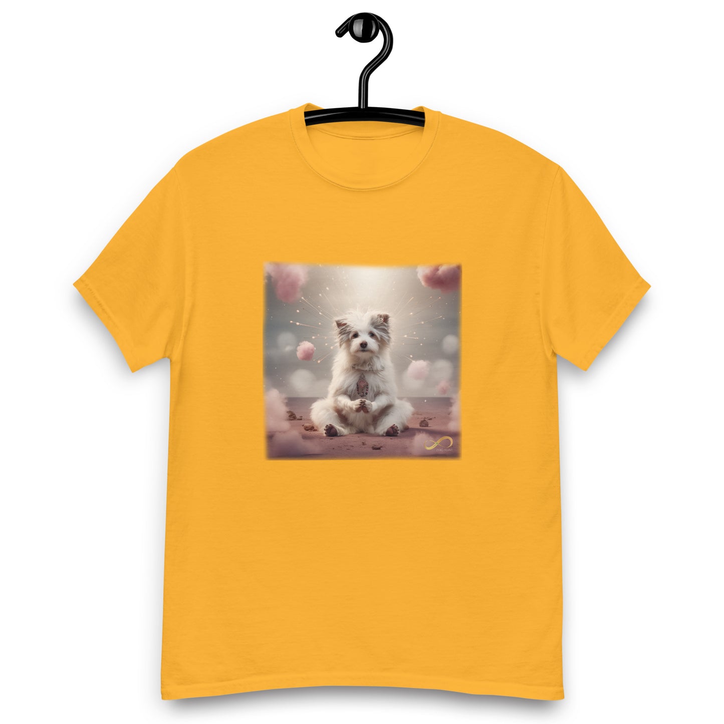 Meditating Zen Dog Men's Shirt