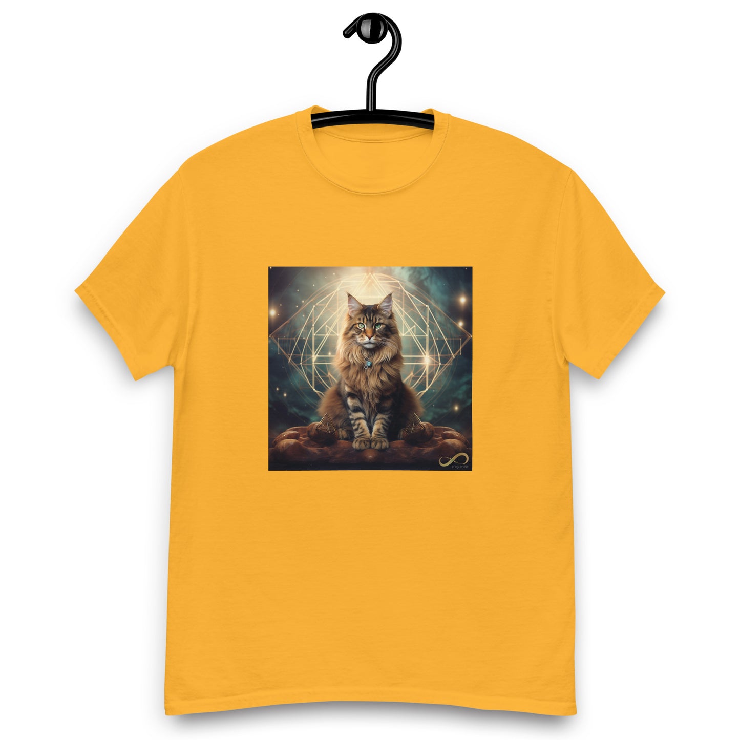 Meditating Zen Divine Feline Men's Shirt