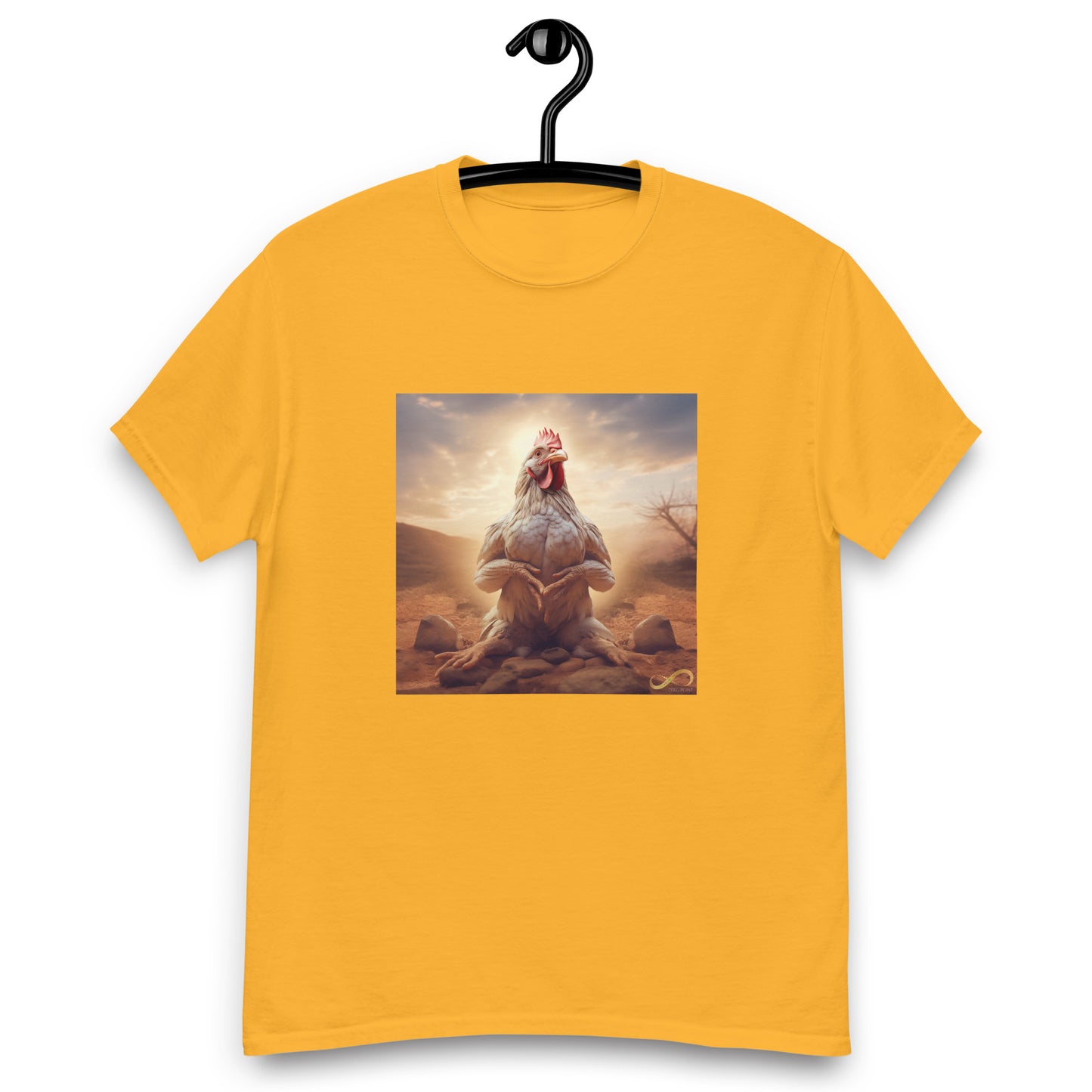 Meditating Zen Hen Men's Shirt