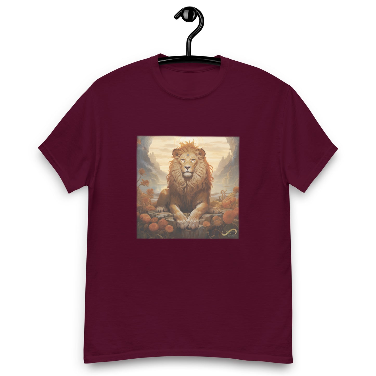 Meditating Zen Lion Men's Shirt