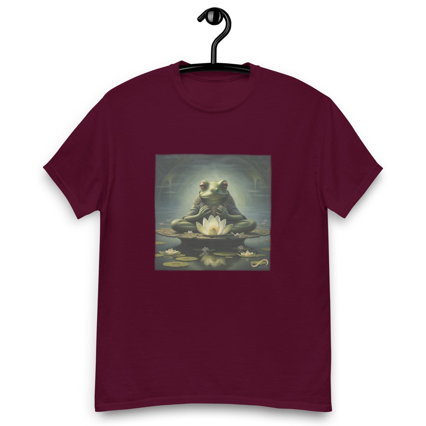 Meditating Zen Frog Men's Shirt