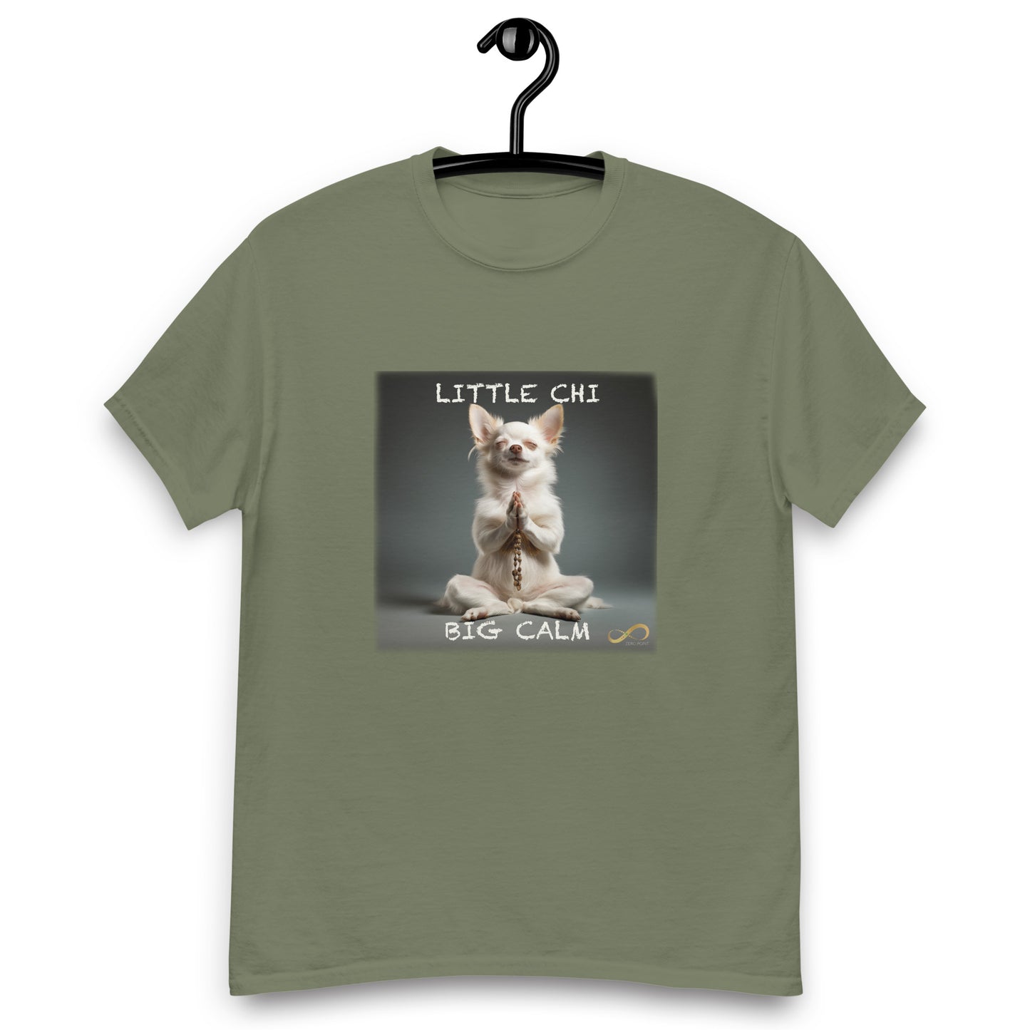 Meditating Zen Chihuahua with Mantra Men's Shirt