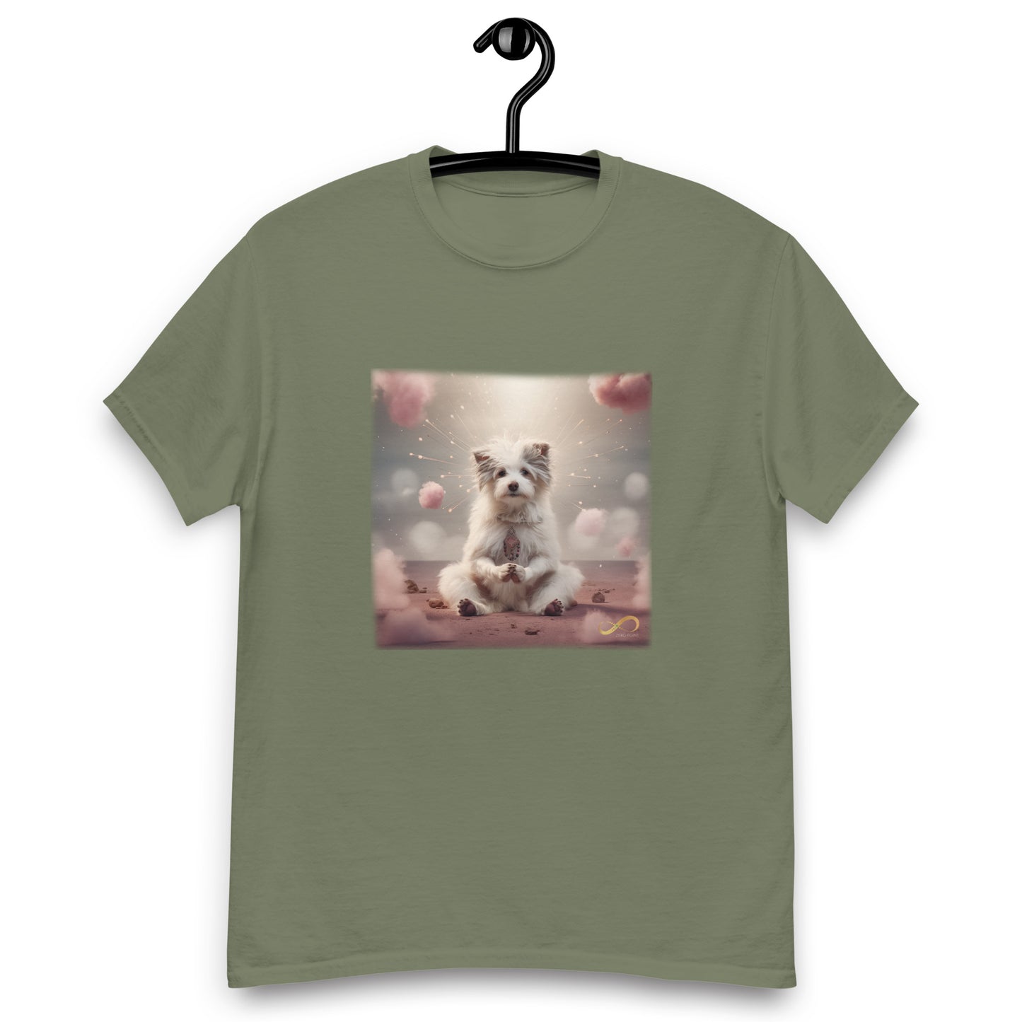 Meditating Zen Dog Men's Shirt