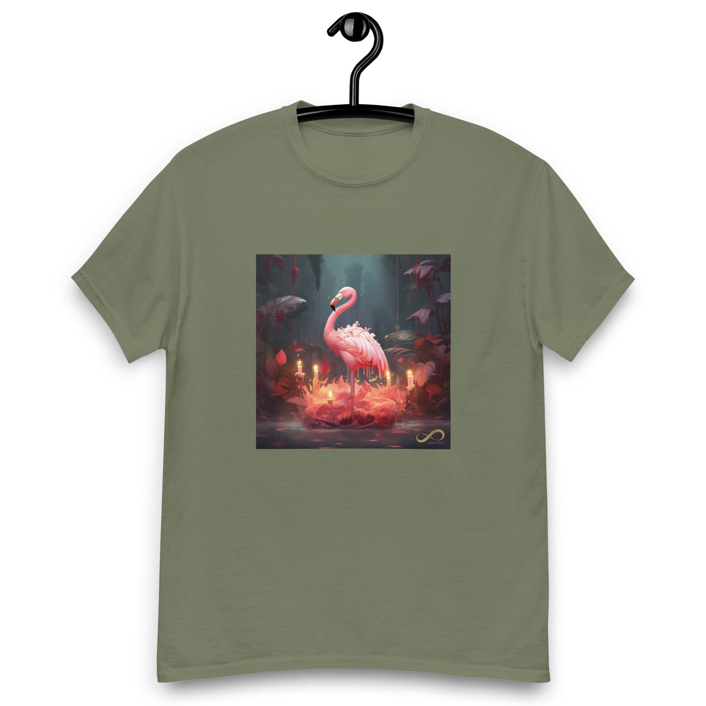 Meditating Zen Flamingo Men's Shirt