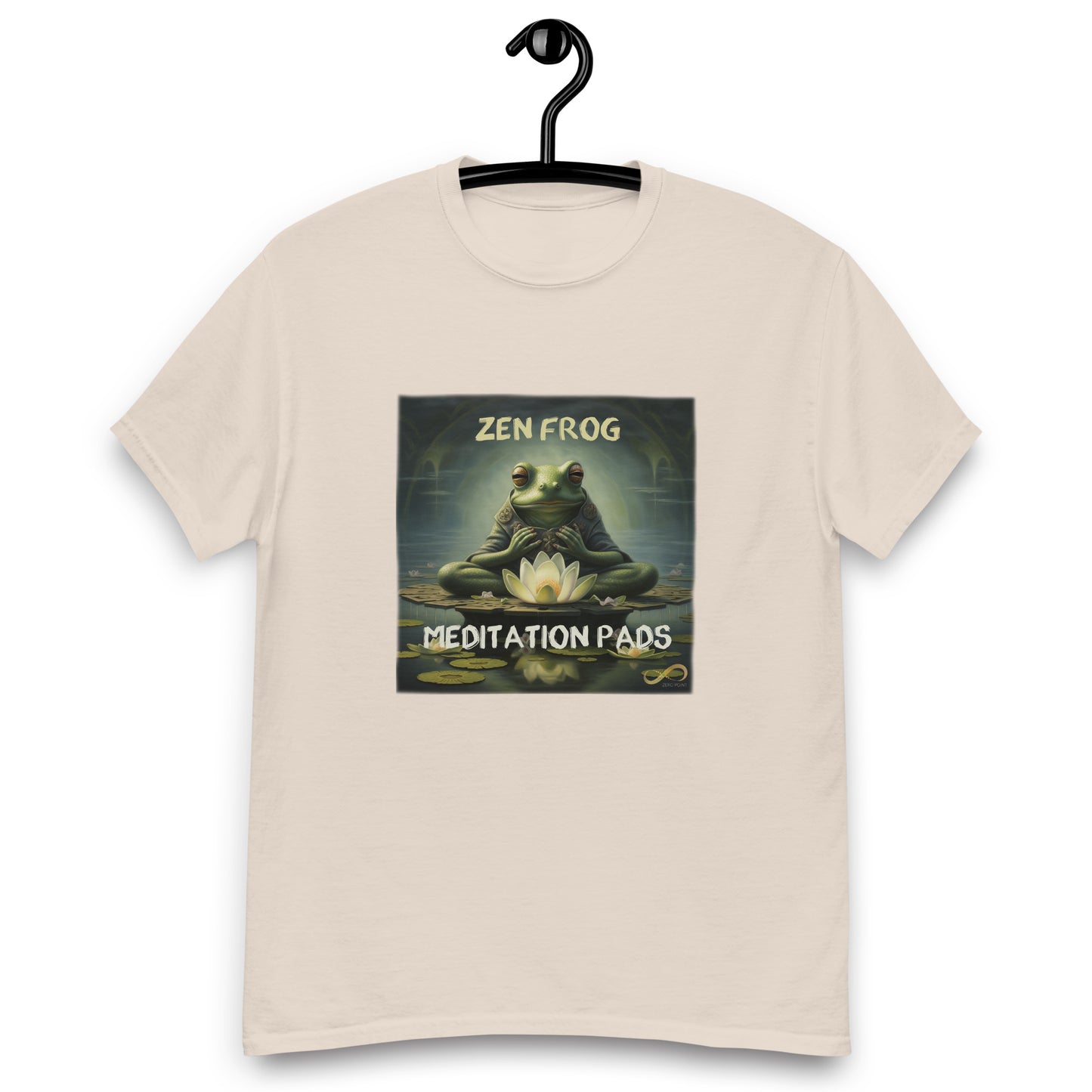 Meditating Zen Frog with Mantra Men's Shirt