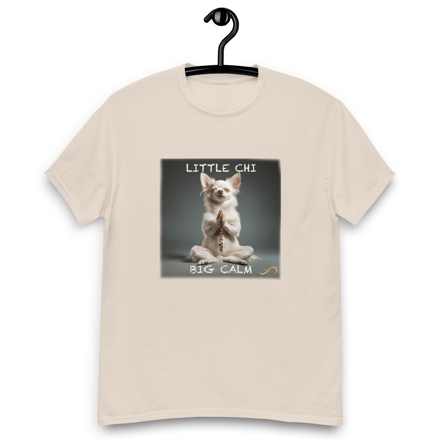 Meditating Zen Chihuahua with Mantra Men's Shirt